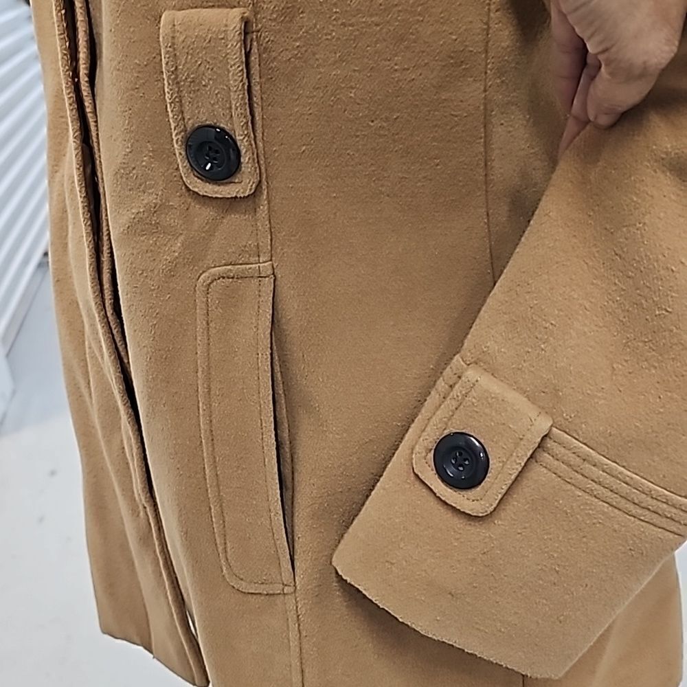 George Camel Tan Hooded Jacket, Size Medium - Picture 8 of 16